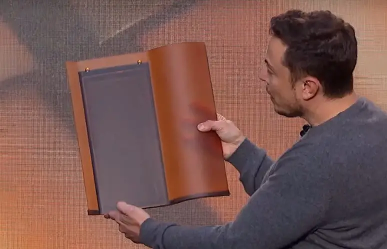 Elon Musk Displaying Solar Roof Material Said to Be Cheaper than a 'Dumb' Roof