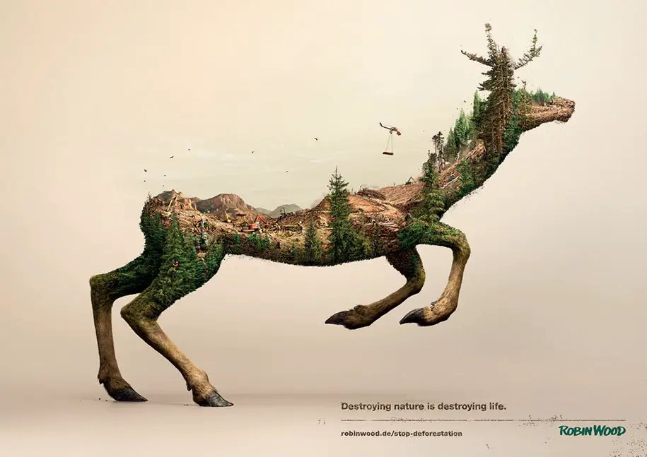 Destroying Nature is Destroying Life forest
