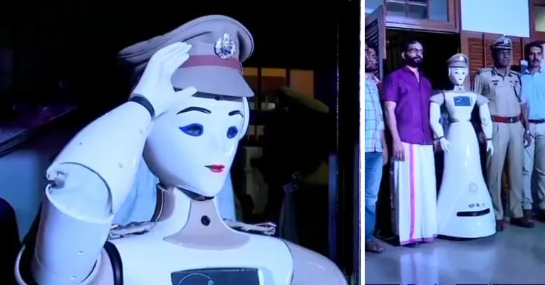 India Robot Police Officer