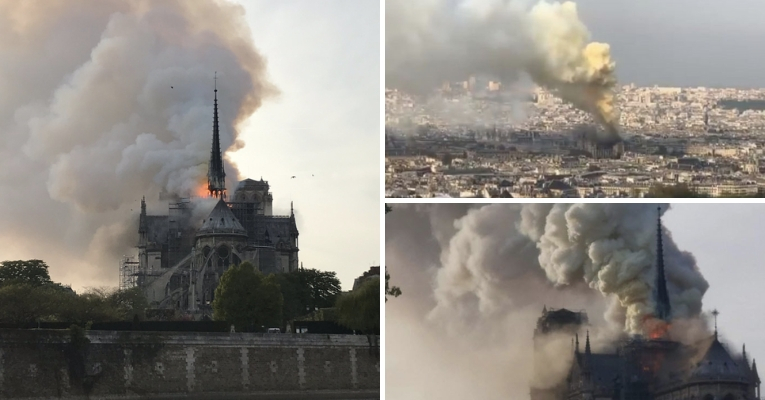 France's Historic Notre Dame Cathedral Engulfed in Flames Notre-dame