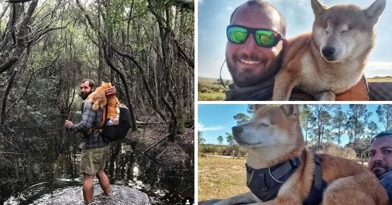 Man Carries Blind Dog 800 Miles