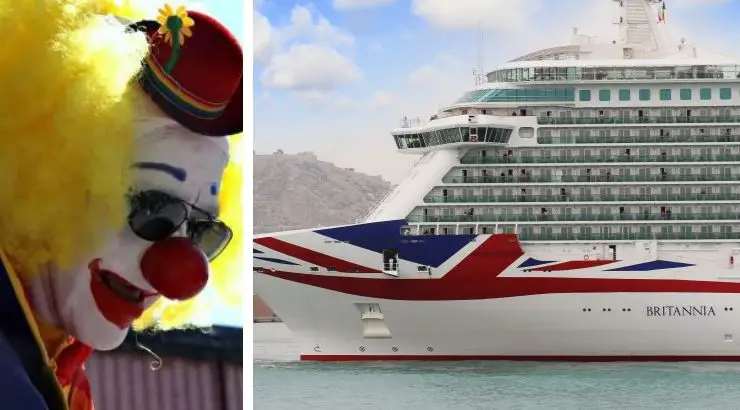 Man Clown Suit Massive Drunken Brawl British Cruise Ship