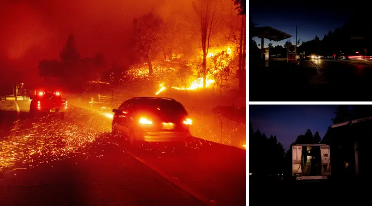UPDATES - CA WILDFIRES SPREAD - BLACKOUTS CONTINUE California-blackout-740x410