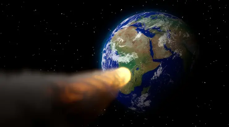 NASA Two Asteroids Explosion