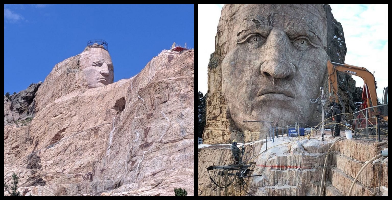 Monument Of Native American Hero ‘Crazy Horse’ Slowly Takes Shape In ...