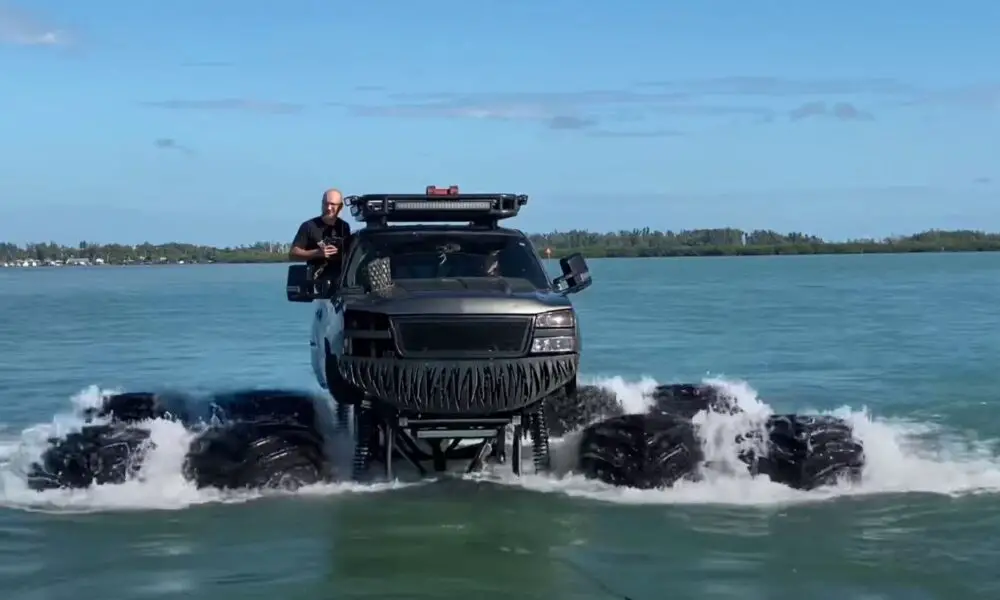 Florida Man Drives EightWheeled Chevy Monster Truck Across the Ocean