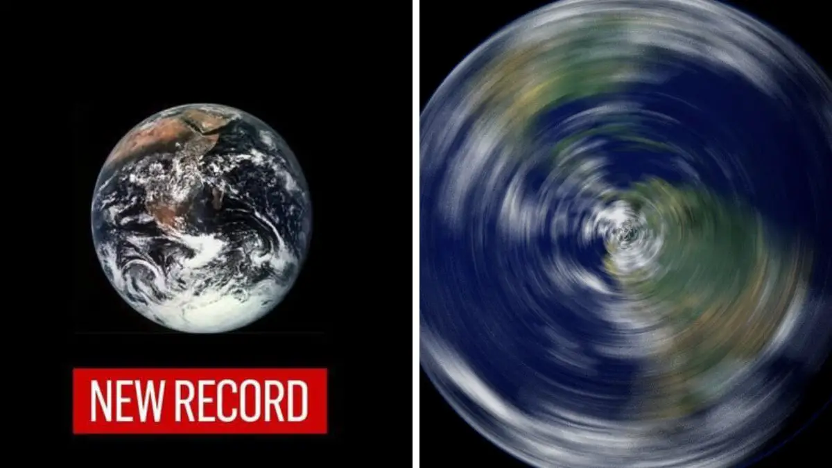 Earth Spinning Faster