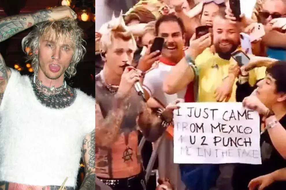 Machine Gun Kelly Makes Fan’s Dream Come True With Punch In The Face